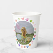 Pappbecher Pferdemotiv, Pony Party (Rückseite)