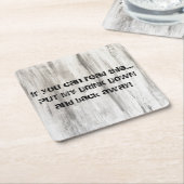 Pappbier-Getränk-Untersetzer für Mann-Höhle Rechteckiger Pappuntersetzer (angewinkelt)