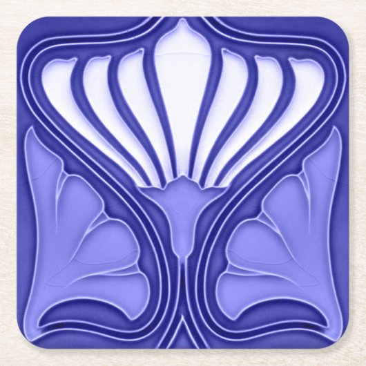 Pappe Drink Untersetzer Papier Art Nouveau (Vorderseite)