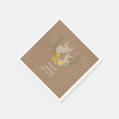 Pappe Inspiriert Hirschhochzeit Napkins Serviette (Ecke)