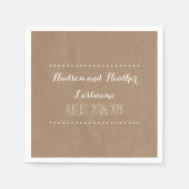 Pappe Inspiriert HochzeitsNapkins Serviette (Vorderseite)