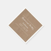Pappe Inspiriert HochzeitsNapkins Serviette (Ecke)