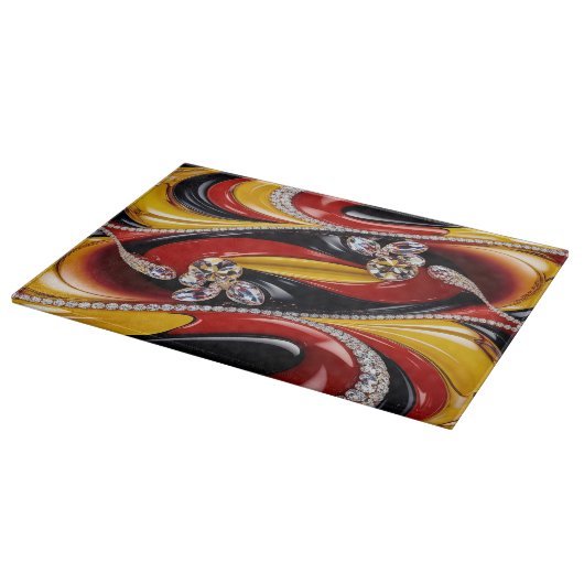 Pappe mit belgischer Farbgestaltung Schneidebrett (Ecke)