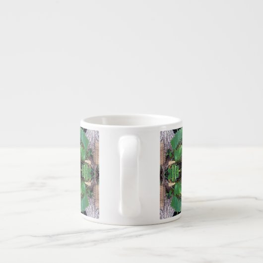 Pappe Palm Pattern Espressotasse (Rückseite)