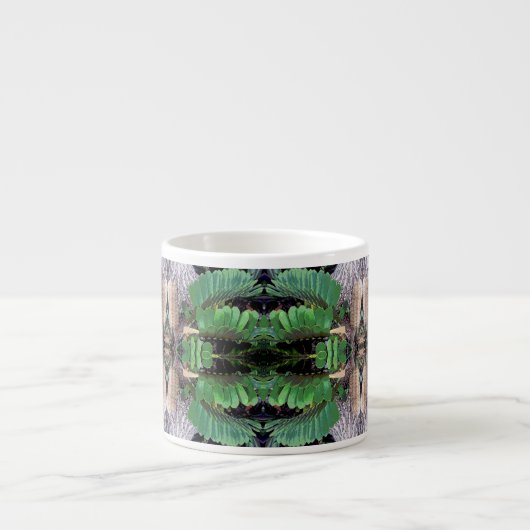 Pappe Palm Pattern Espressotasse (Vorderseite)