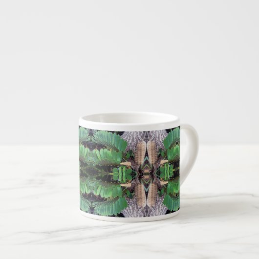 Pappe Palm Pattern Espressotasse (Vorderseite Rechts)