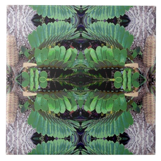 Pappe Palm Pattern Fliese (Vorderseite)