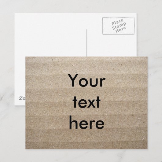 Pappe Postkarte (Vorne/Hinten)