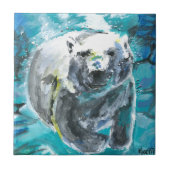 Pappel-Bär 1 Fliese (Vorderseite)