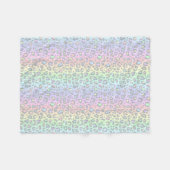 Pappel Rainbow Leopard Druckmuster Fleecedecke (Vorderseite (Horizontal))