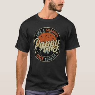 Pappel wie ein Opa nur Cooler Vintager Retrofett T-Shirt