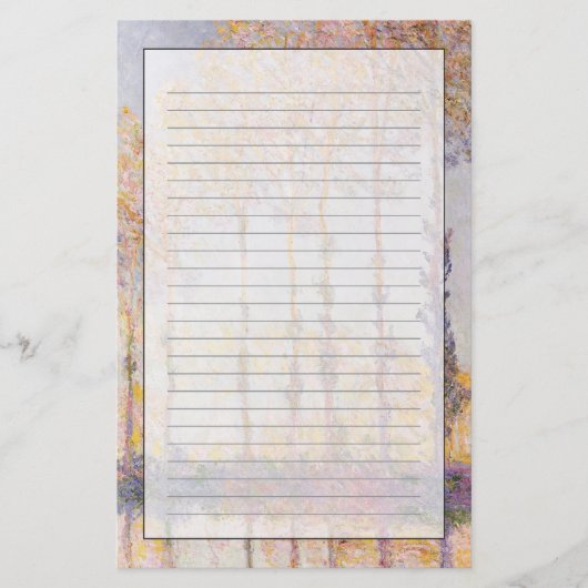 Pappeln Claude Monets | auf den Banken des Epte Briefpapier (Vorderseite)