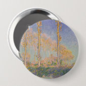 Pappeln, impressionistische Landschaft, Claude Mon Button (Vorne & Hinten)