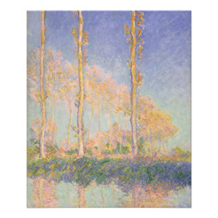 Pappeln, impressionistische Landschaft, Claude Mon Fotodruck