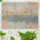 Pappeln, impressionistische Landschaft, Claude Mon Geschirrtuch (Gefaltet)