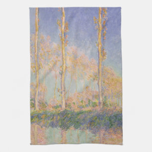 Pappeln, impressionistische Landschaft, Claude Mon Geschirrtuch