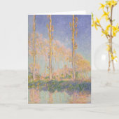 Pappeln, impressionistische Landschaft, Claude Mon Karte (Gelbe Blume)