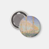 Pappeln, impressionistische Landschaft, Claude Mon Magnet (Vorderseite/Rückseite)
