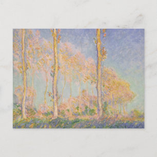 Pappeln, impressionistische Landschaft, Claude Mon Postkarte