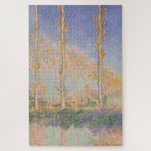 Pappeln, impressionistische Landschaft, Claude Mon Puzzle (Vertikal)