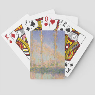 Pappeln, impressionistische Landschaft, Claude Mon Spielkarten