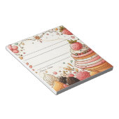 Pappelspeisen für Bäcker Notizblock (angewinkelt)