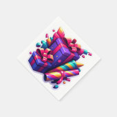 PAPPER NAPKIN SERVIETTE (Ecke)