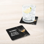 Pappgetränk-Untersetzer-profunde trinkende Zitate Rechteckiger Pappuntersetzer (Vor Ort)