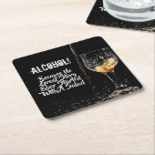 Pappgetränk-Untersetzer-profunde trinkende Zitate Rechteckiger Pappuntersetzer (angewinkelt)