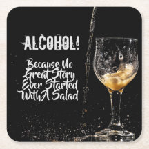 Pappgetränk-Untersetzer-profunde trinkende Zitate