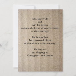 Pappillusions-Hochzeits-Einladung Einladung