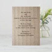 Pappillusions-Hochzeits-Einladung Einladung (Stehend Vorderseite)