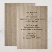 Pappillusions-Hochzeits-Einladung Einladung (Vorne/Hinten)