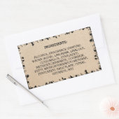 Pappingredients Product Label Natural Blätter Rechteckiger Aufkleber (Umschlag)