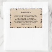 Pappingredients Product Label Natural Blätter Rechteckiger Aufkleber (Tasche)