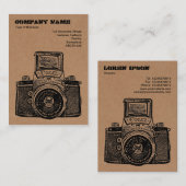 Pappkamera Visitenkarte (Vorne/Hinten)