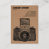 Pappkamera Visitenkarte (Rückseite)
