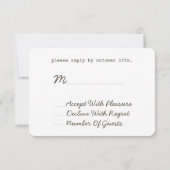 Pappkarton für Apple Orchard-Hochzeit RSVP (Rückseite)