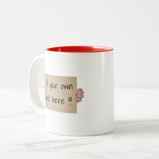 Pappkarton Protest Signatur-Vorlagencoffee-Tasse Zweifarbige Tasse (Vorderseite Links)