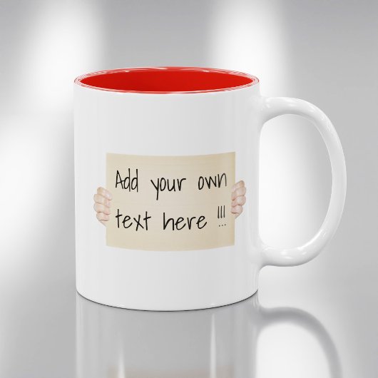 Pappkarton Protest Signatur-Vorlagencoffee-Tasse Zweifarbige Tasse