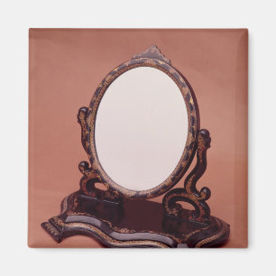 Pappmachspiegel, gezeichnet, c.1890 magnet