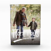 Pappou-Großvater Fotoblock (Vorderseite)