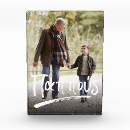 Pappou-Großvater Fotoblock