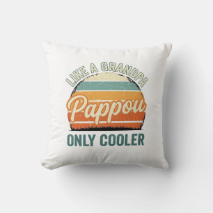 Pappou wie ein Opa nur cooler Vintage-Shirt_1 Kissen