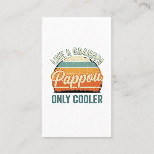 Pappou wie ein Opa nur cooler Vintage-Shirt_1 Visitenkarte