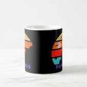 Pappoús Retro Sunset Ocean Großvater Kaffeetasse (Mittel)