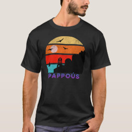 Pappoús Retro Sunset Ocean Großvater T-Shirt