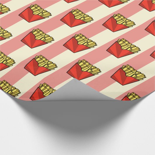 Papppapier für das Muster französischer Fries Geschenkpapier (Ecke)