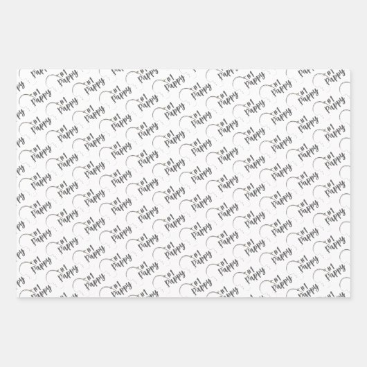 Papppapier für das Wrapping von Fischen — Flachbla Geschenkpapier Set (Vorderseite 2)