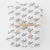 Papppapier für das Wrapping von Fischen — Flachbla Geschenkpapier Set (Beispiel)